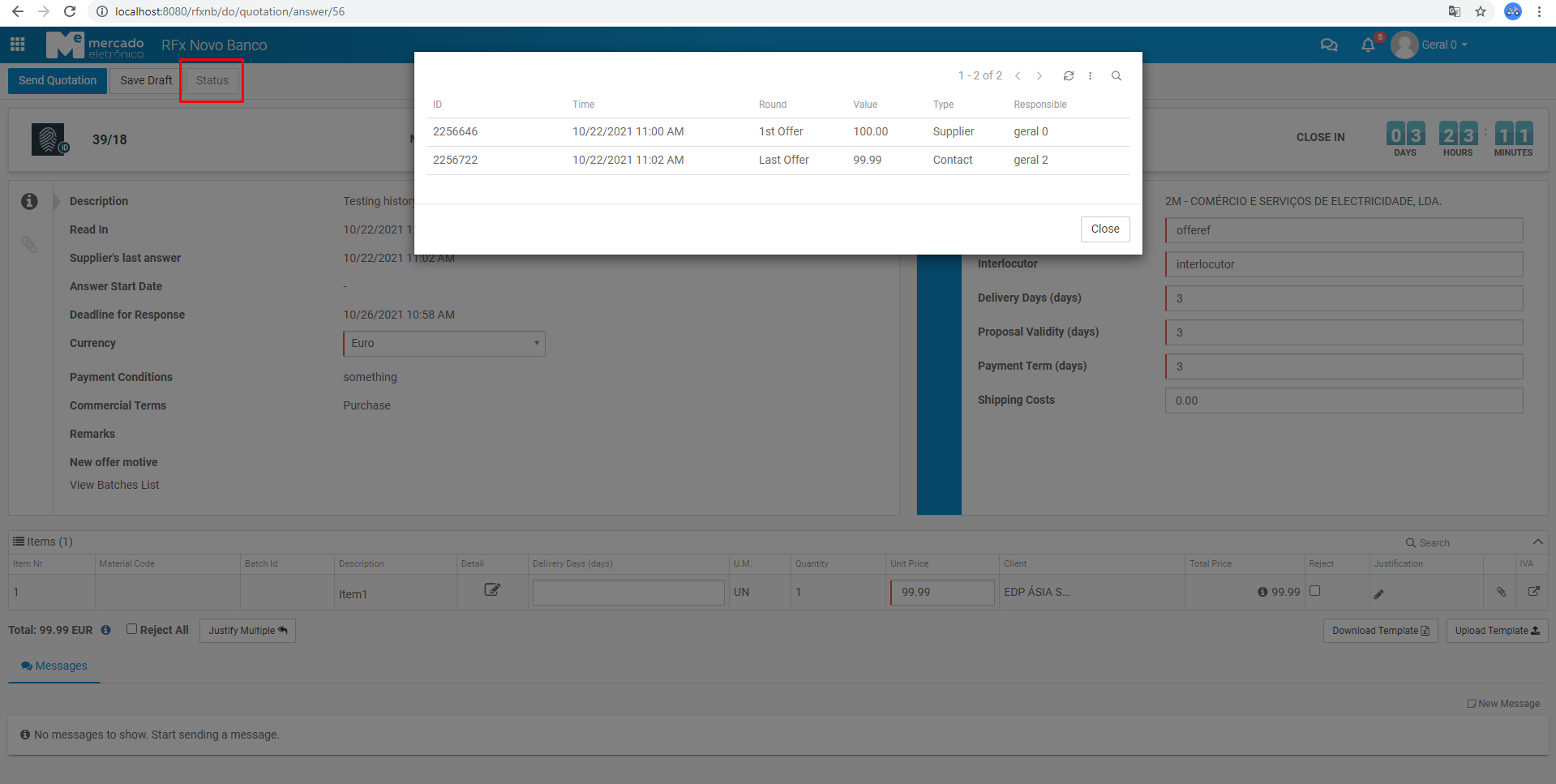 supplier and supplierContact